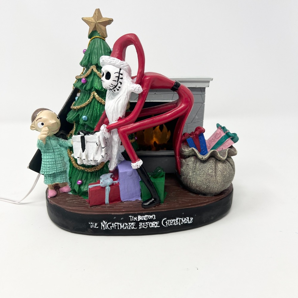 Disney Nightmare Before Christmas 30th Anniversary Santa Jack Light Up Scene NEW